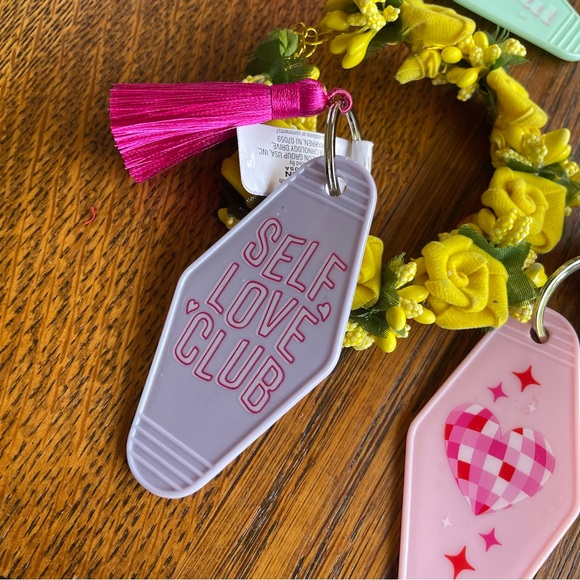 GIFTED 3 Keychains 💖 Self Love Club, Magical & Disco Ball Heart❣️🪩 - Picture 4 of 4